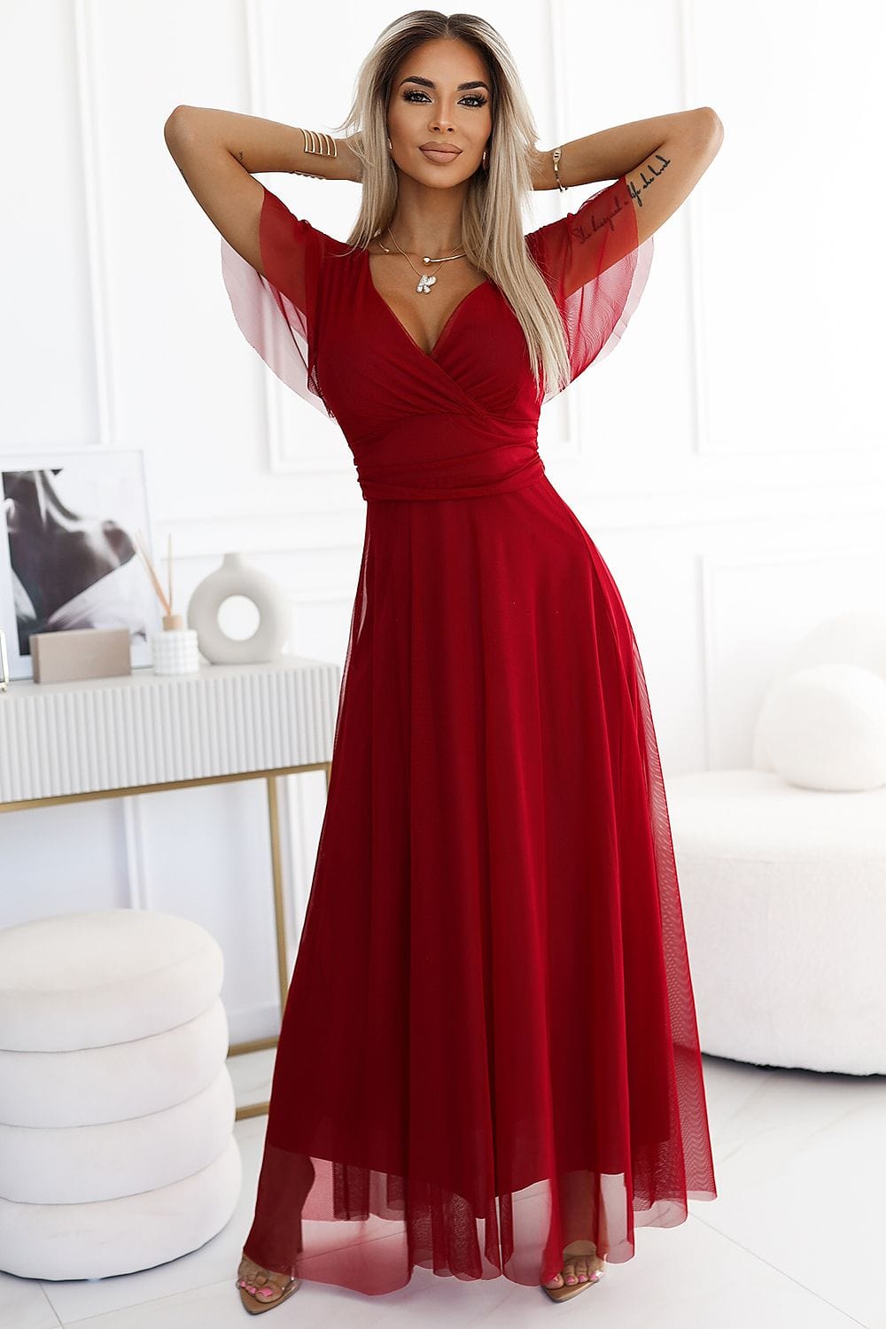 Robe de soirée rouge longue - Glamour et élégance assurés
