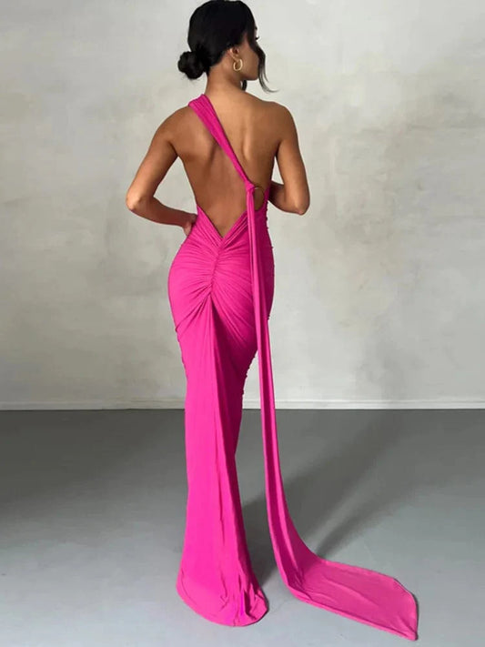 Robe longue dos nu élégante